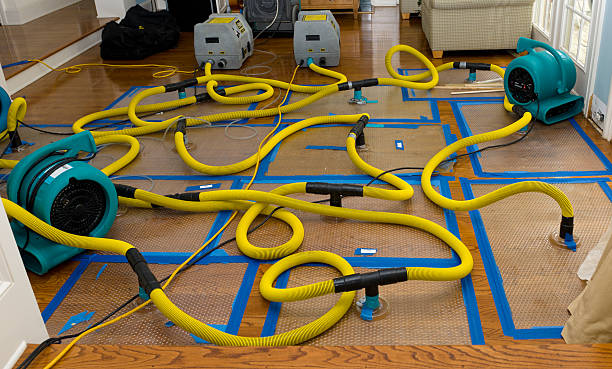 Professional Water Extraction technician working in Marengo, IL
